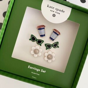 Kate Spade For Target Earrings  - Set of three